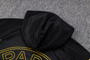 KIT PASSEIO COM CAPUZ - PARIS SAINT GERMAIN (PSG) - PRETO E AMARELO