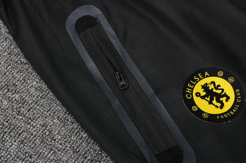 KIT PASSEIO COM CAPUZ - CHELSEA - BRANCO E PRETO