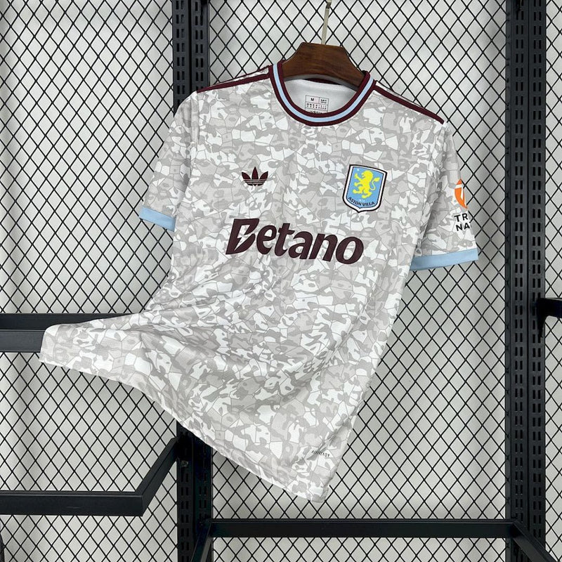CAMISA ASTON VILLA - TERCEIRO/ THIRD - TORCEDOR - 25/ 26