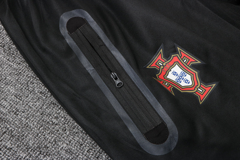 KIT PASSEIO COM CAPUZ - PORTUGAL - VERMELHO E PRETO