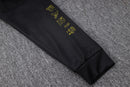 KIT PASSEIO COM CAPUZ - PARIS SAINT GERMAIN (PSG) - BRANCO, PRETO E AMARELO