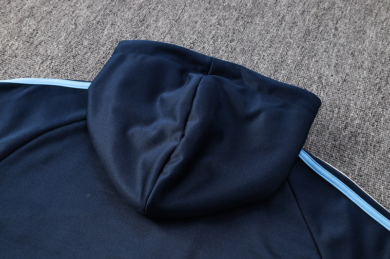 KIT PASSEIO COM CAPUZ - ARGENTINA - AZUL  ESCURO E PRETO