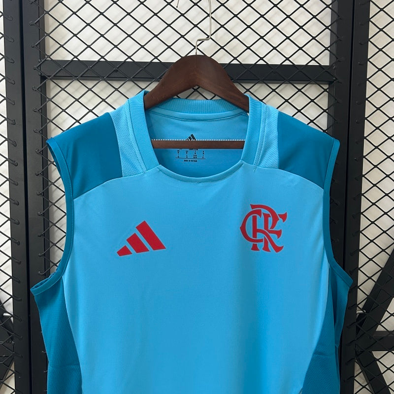 CAMISA FLAMENGO - AZUL BEBÊ TREINO - REGATA - TORCEDOR - 25/26