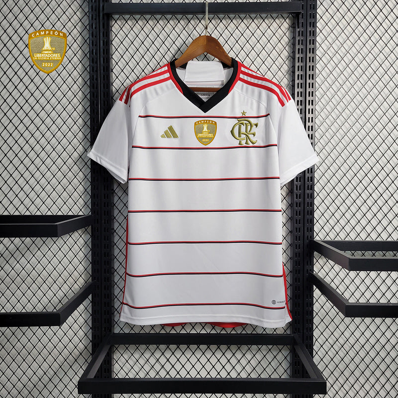 CAMISA FLAMENGO - FORA / AWAY - TODOS OS PATROCÍNIOS - TORCEDOR - 23/24
