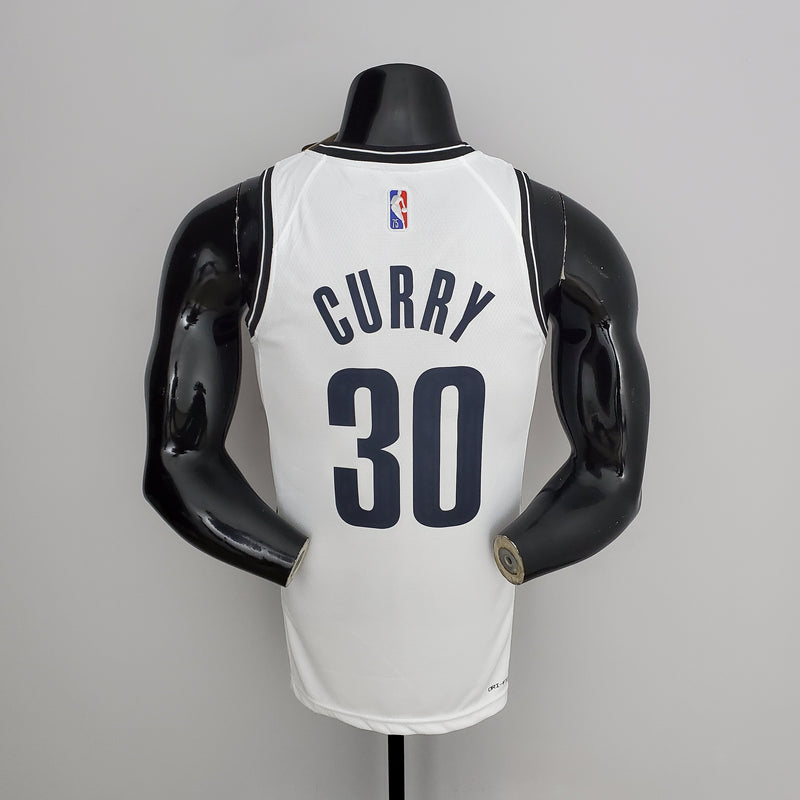 CAMISA BROOKLYN NETS - ICON EDITION 75TH ANNIVERSARY - NIKE BRILHANTE - BRANCA - 2021/ 2022