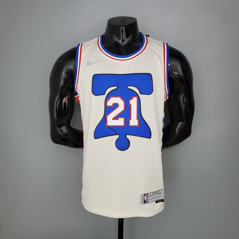 CAMISA PHILADELPHIA 76ers - BRANCO E AZUL - EDIÇÃO 2021