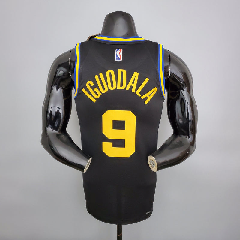 CAMISA GOLDEN STATE WARRIORS - PRETA COM NIKE BRILHANTE - CITY EDITION 75TH ANNIVERSARY - 2021/ 2022