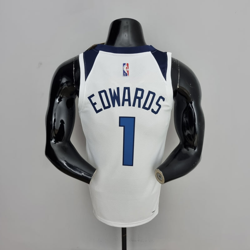 CAMISA MINNESOTA TIMBERWOLVES - BRANCA COM NIKE BRILHANTE - CITY EDITION 75TH ANNIVERSARY - 2022
