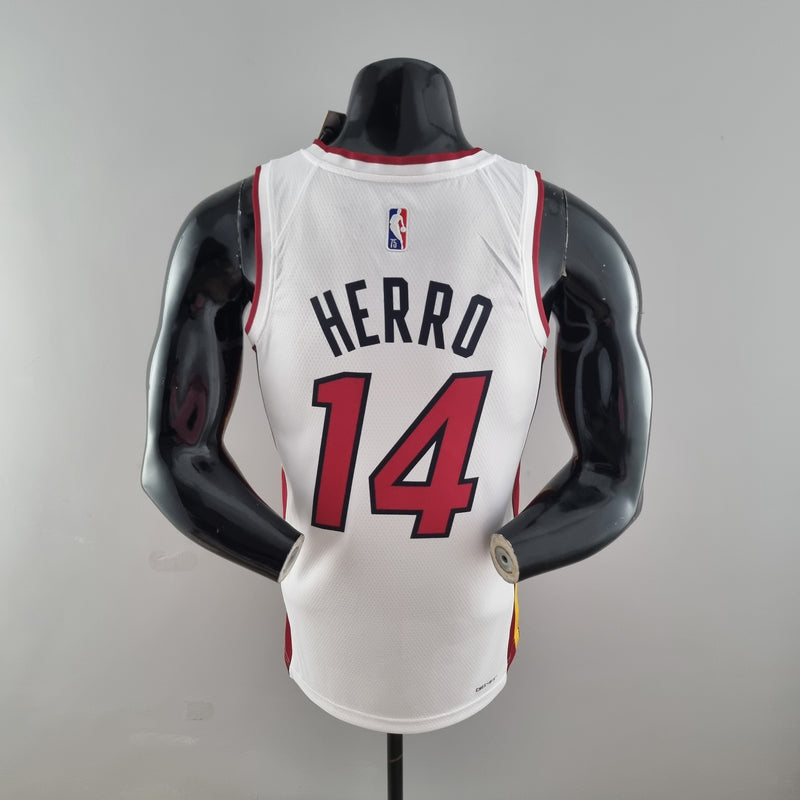 CAMISA MIAMI HEAT - ICON EDITION 75TH ANNIVERSARY - NIKE BRILHANTE - BRANCA  - 2021/ 2022