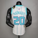 CAMISA CHARLOTTE HORNETS - BRANCA COM AZUL BEBÊ -