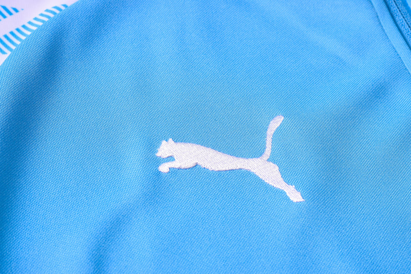 KIT PASSEIO - OLYMPIQUE MARSEILLE - AZUL CLARO E AZUL ESCURO