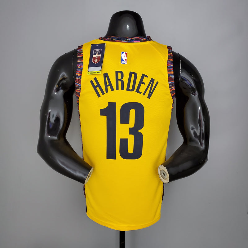CAMISA BROOKLYN NETS - EDIÇÃO COMEMORATIVA AMARELO 2021 -