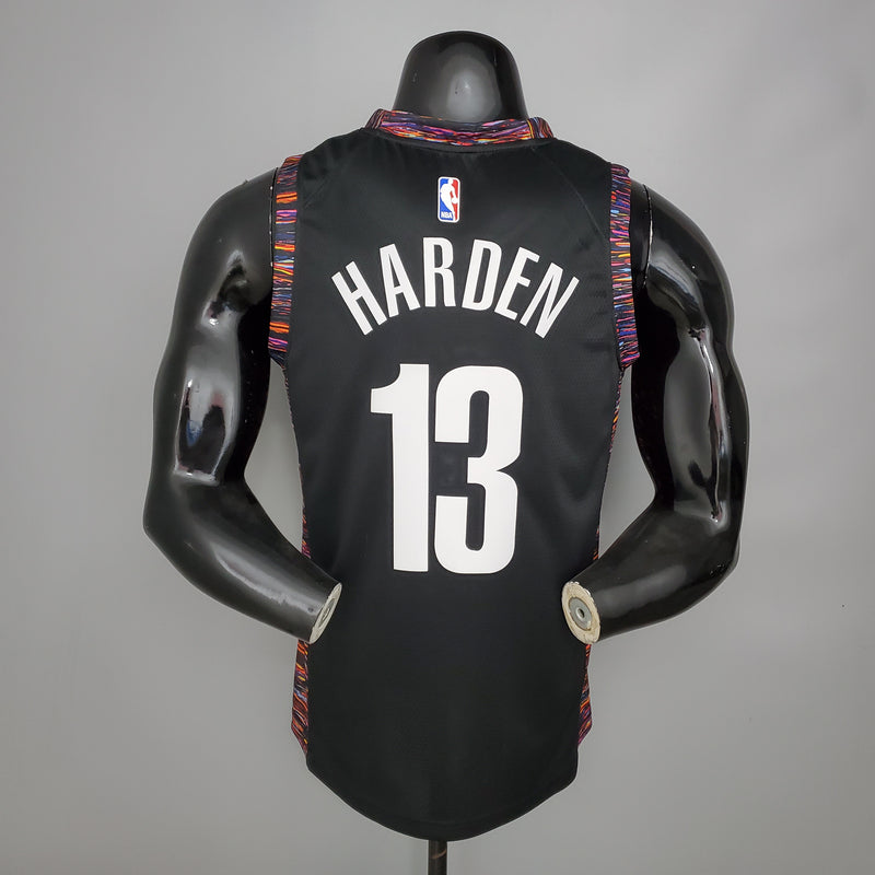 CAMISA BROOKLYN NETS - PRETA COM COLORIDO -