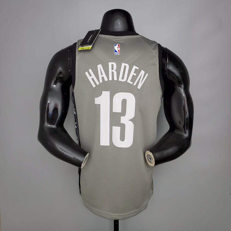 CAMISA BROOKLYN NETS - SWINGMAN EDITION - CINZA -