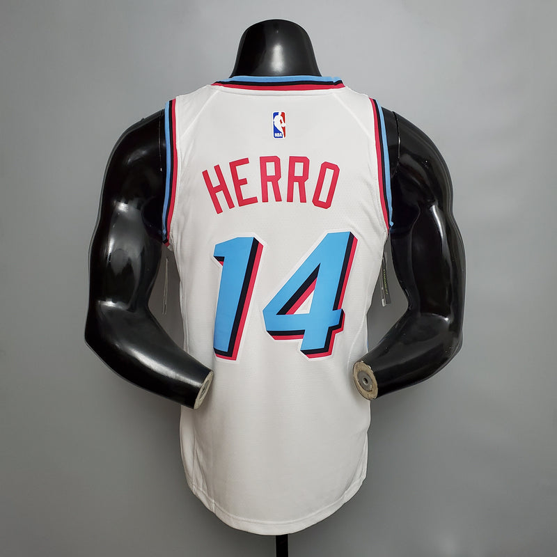 CAMISA MIAMI HEAT - BRANCA 20/21 -
