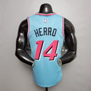CAMISA MIAMI HEAT - AZUL E ROSA 20/21 -