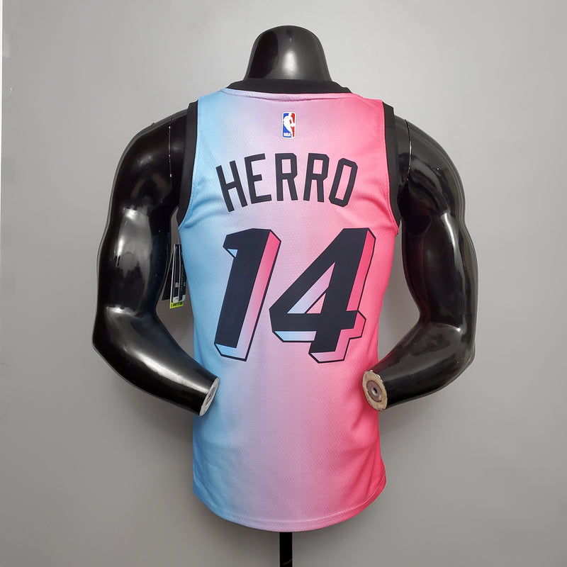 CAMISA MIAMI HEAT - EDIÇÃO ESPECIAL - ROSA DEGRADÊ -