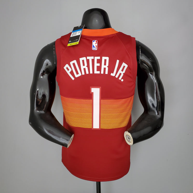 CAMISA DENVER NUGGETS - CITY EDITION VERMELHA 2021