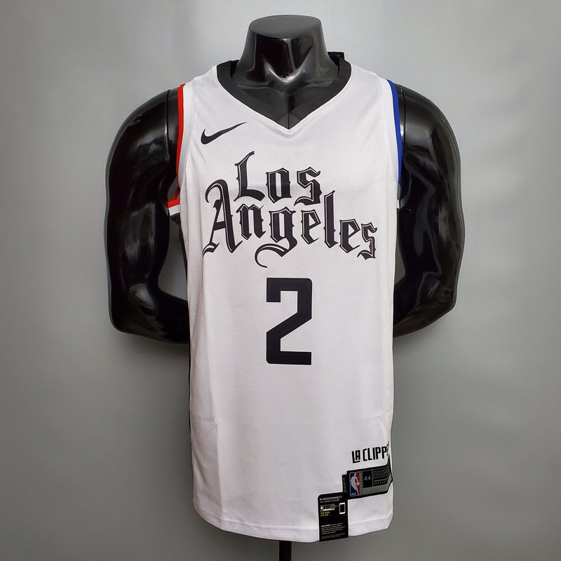 CAMISA LOS ANGELES CLIPPERS - BRANCA 2021 - #2 LEONARD