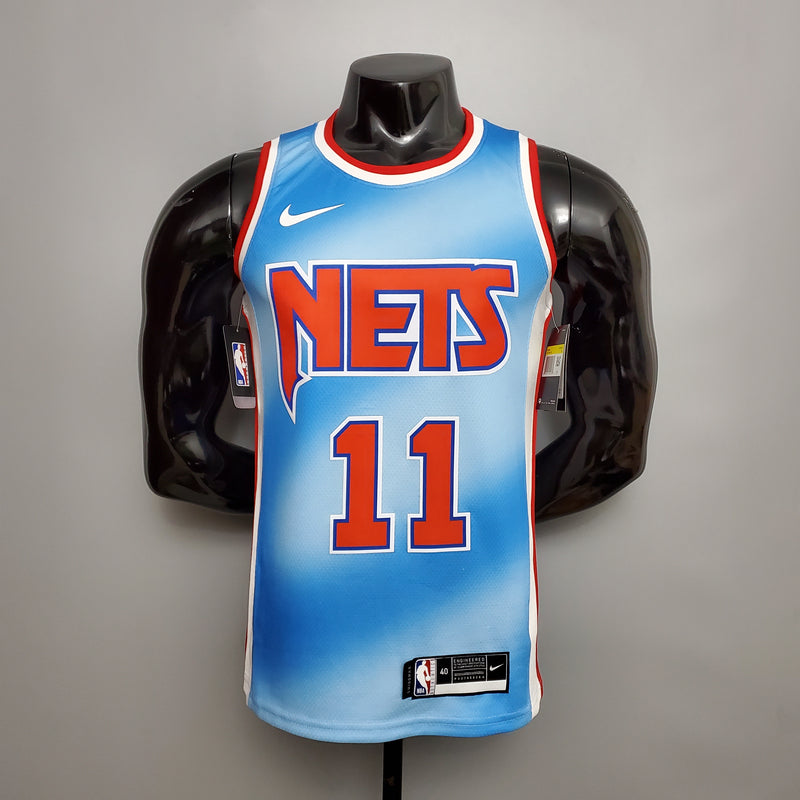 CAMISA BROOKLYN NETS - AZUL COM VERMELHO - RETRÔ - #11 IRVING