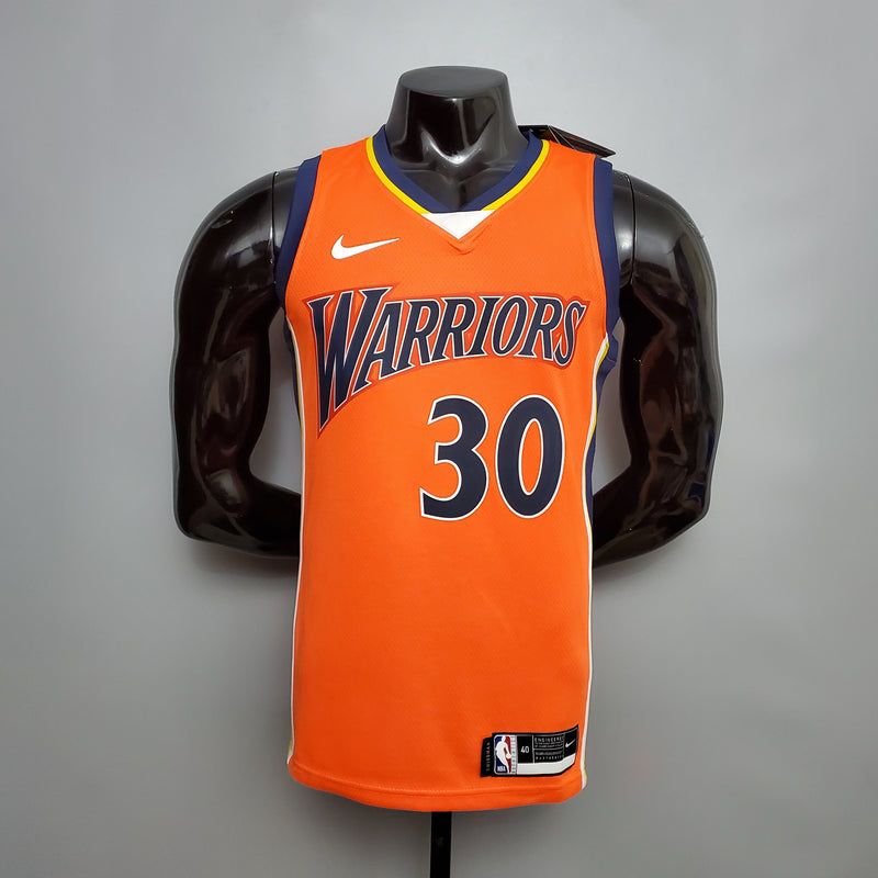 CAMISA GOLDEN STATE WARRIORS - LARANJA - 2021 - #30 CURRY