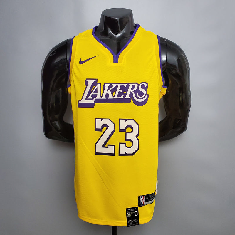 CAMISA LOS ANGELES LAKERS - AMARELA - #23 JAMES