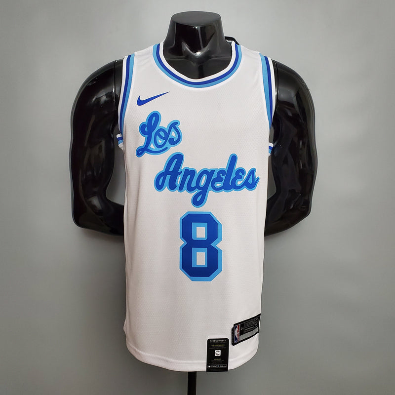 CAMISA LOS ANGELES LAKERS - AZUL - RETRÔ - #8 BRYANT