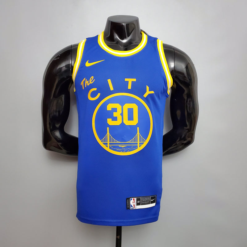 CAMISA GOLDEN STATE WARRIORS - AZUL - THE CITY - #30 CURRY