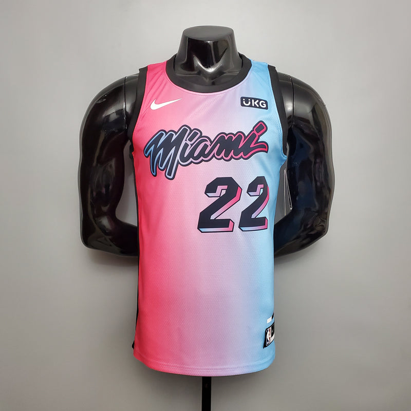 CAMISA MIAMI HEAT - EDIÇÃO ESPECIAL - ROSA DEGRADÊ - #22 BUTLER