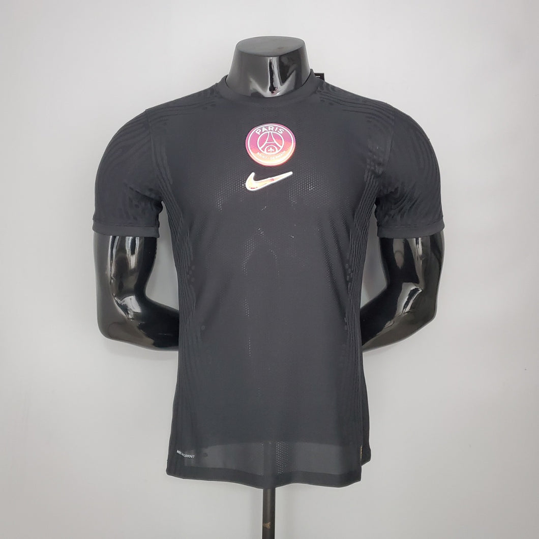 CAMISA PARIS SAINT GERMAIN (PSG) - PRETO CLÁSSICO - JOGADOR - 21/22