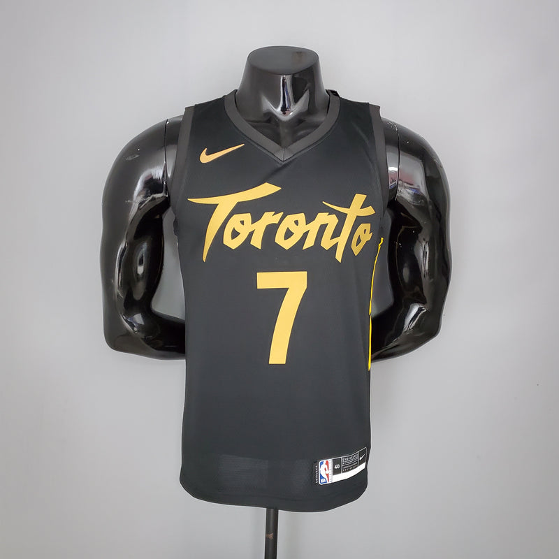 CAMISA TORONTO RAPTORS - PRETO E DOURADO - #7 LOWRY