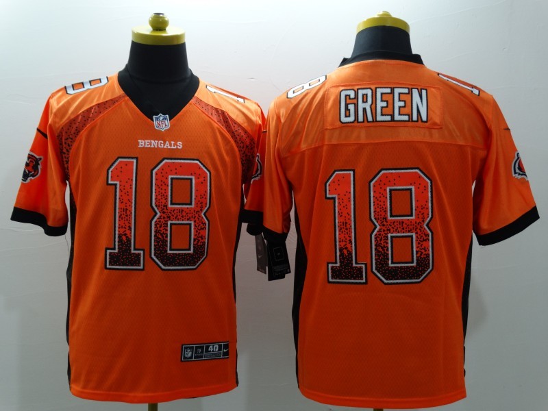 CAMISA CINCINNATI BENGALS -  LARANJA - #18 GREEN