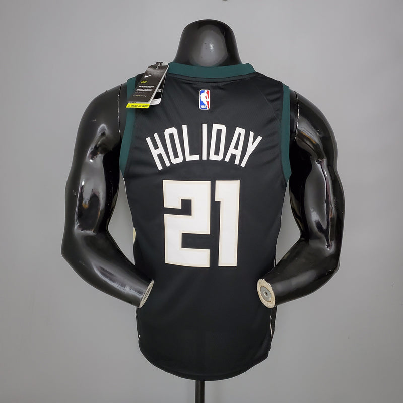 CAMISA MILWAUKEE BUCKS - PRETA E VERDE 20/21 -