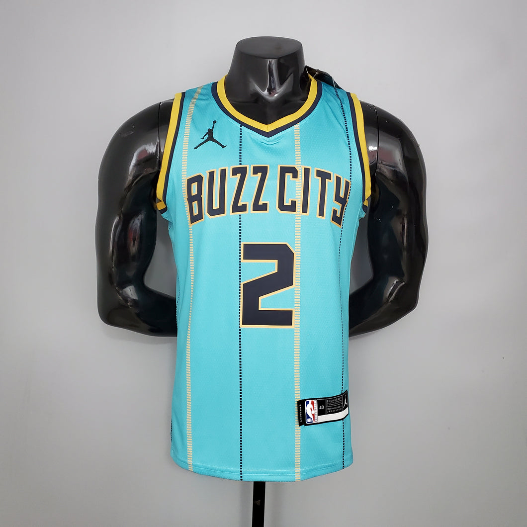 CAMISA CHARLOTTE HORNETS - VERDE ÁGUA - #2 BALL