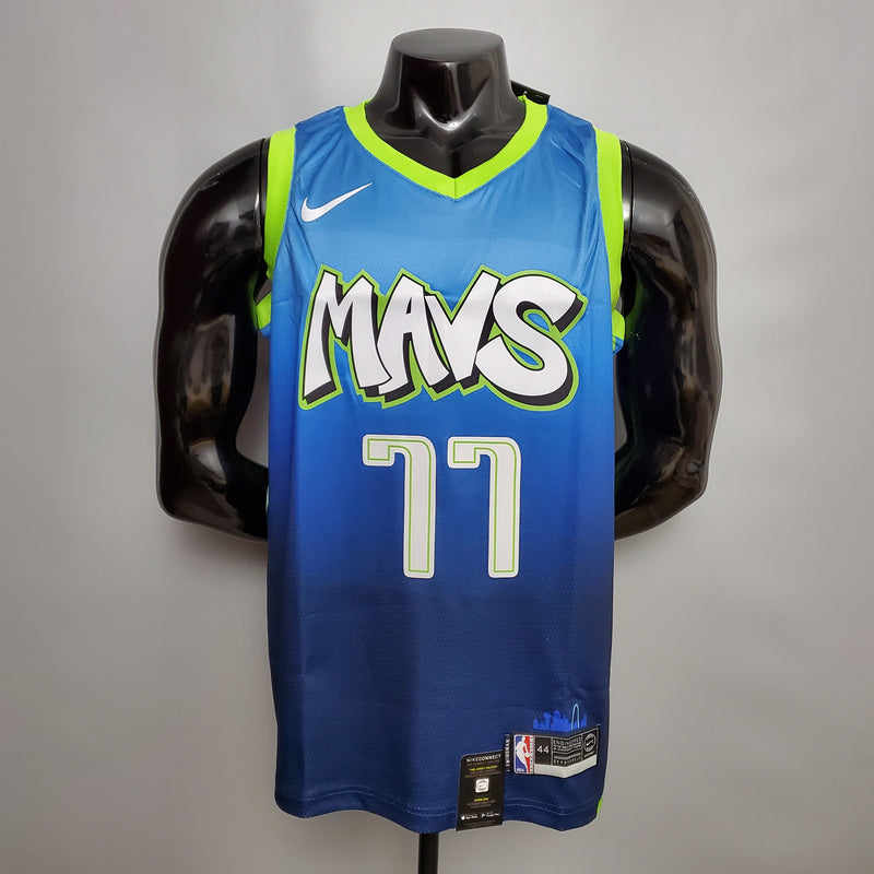 CAMISA DALLAS MAVERICKS - AZUL DEGRADÊ - #77 DONCIC