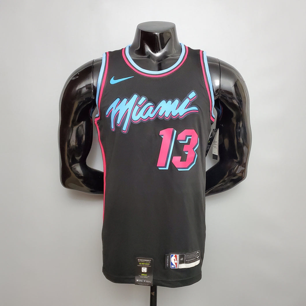 CAMISA MIAMI HEAT - PRETA 20/21 - #13 ADEBAYO