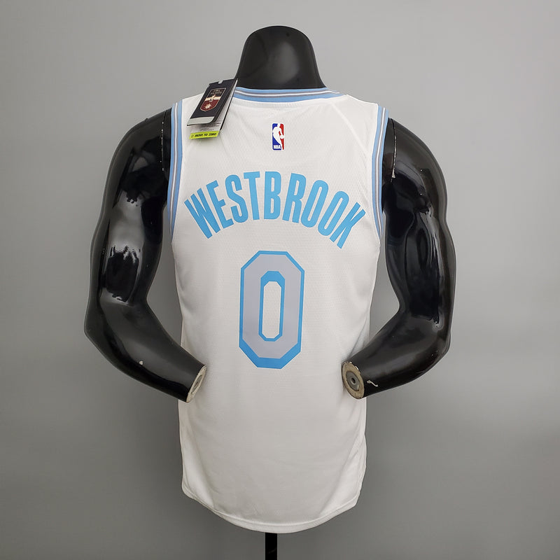 CAMISA LOS ANGELES LAKERS - BRANCA E AZUL CLARO 2021 -