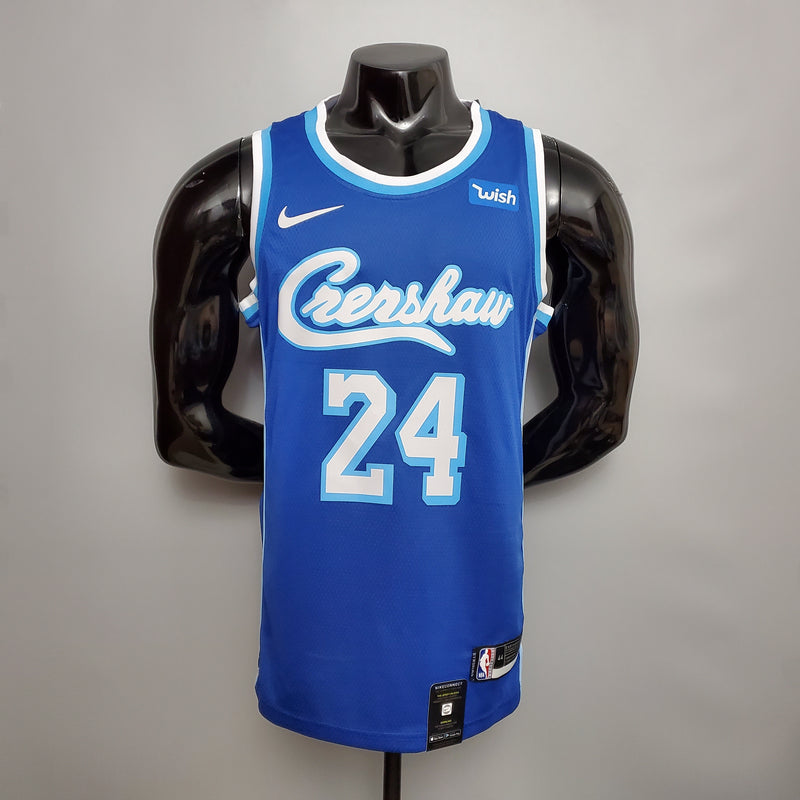 CAMISA LOS ANGELES LAKERS - AZUL - CRENSHAW - #24 BRYANT