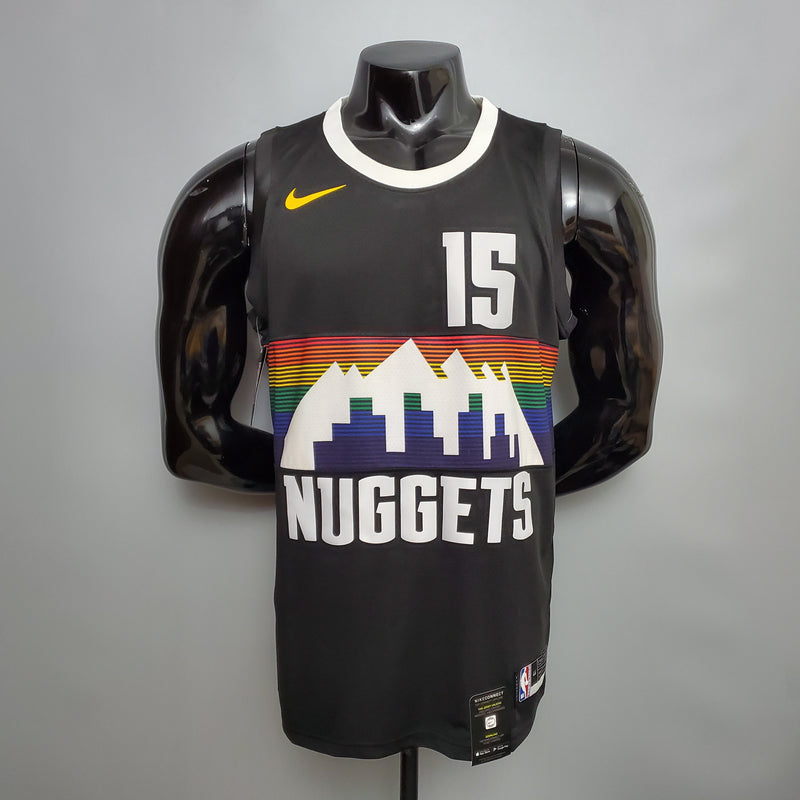 CAMISA DENVER NUGGETS - PRETO - #15 JOKIC