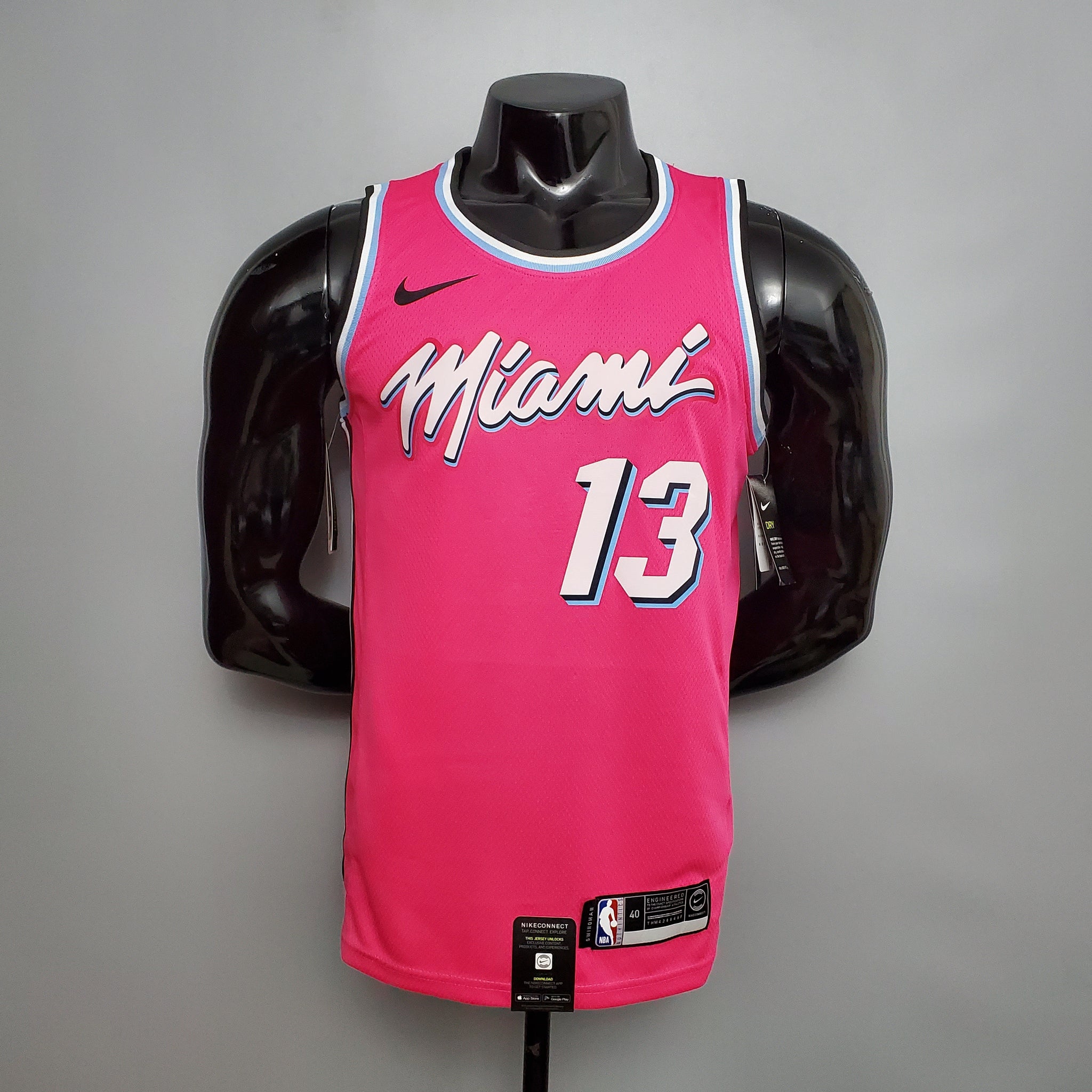 Regata NBA Nike Swingman - Miami Heat Branca - Wade #3