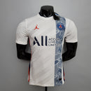 CAMISA PARIS SAINT GERMAIN (PSG) - CASUAL - BRANCA - JOGADOR - 20/21