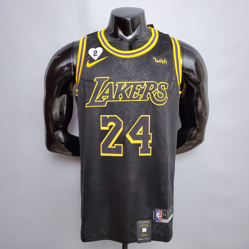 CAMISA LOS ANGELES LAKERS - BLACK MAMBA - GIGI BRYANT HOMENAGEM - #24 BRYANT