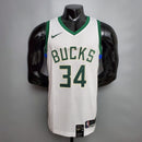 CAMISA MILWAUKEE BUCKS - BRANCA E VERDE 20/21 -
