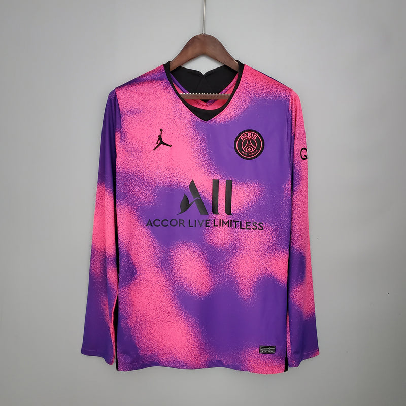 CAMISA PSG - QUARTA / FOURTH - MANGA LONGA -  TORCEDOR - 20/21