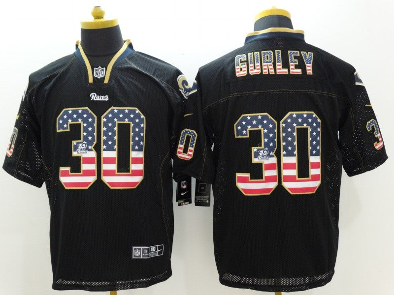 CAMISA LOS ANGELES RAMS - PRETO - #30 GURLEY