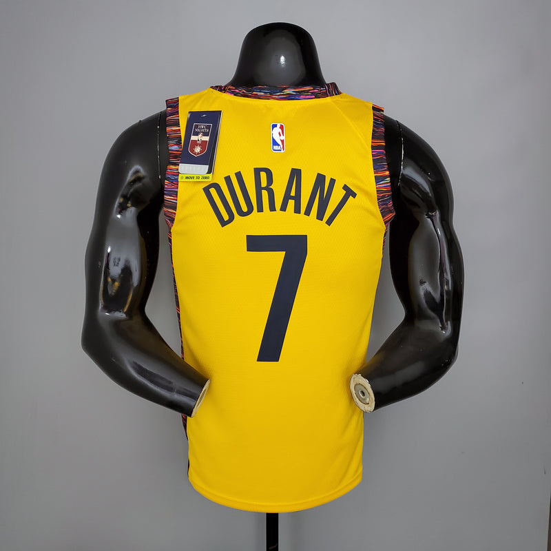 CAMISA BROOKLYN NETS - EDIÇÃO COMEMORATIVA AMARELO 2021 -