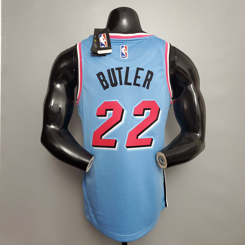 CAMISA MIAMI HEAT - AZUL E ROSA 20/21 -
