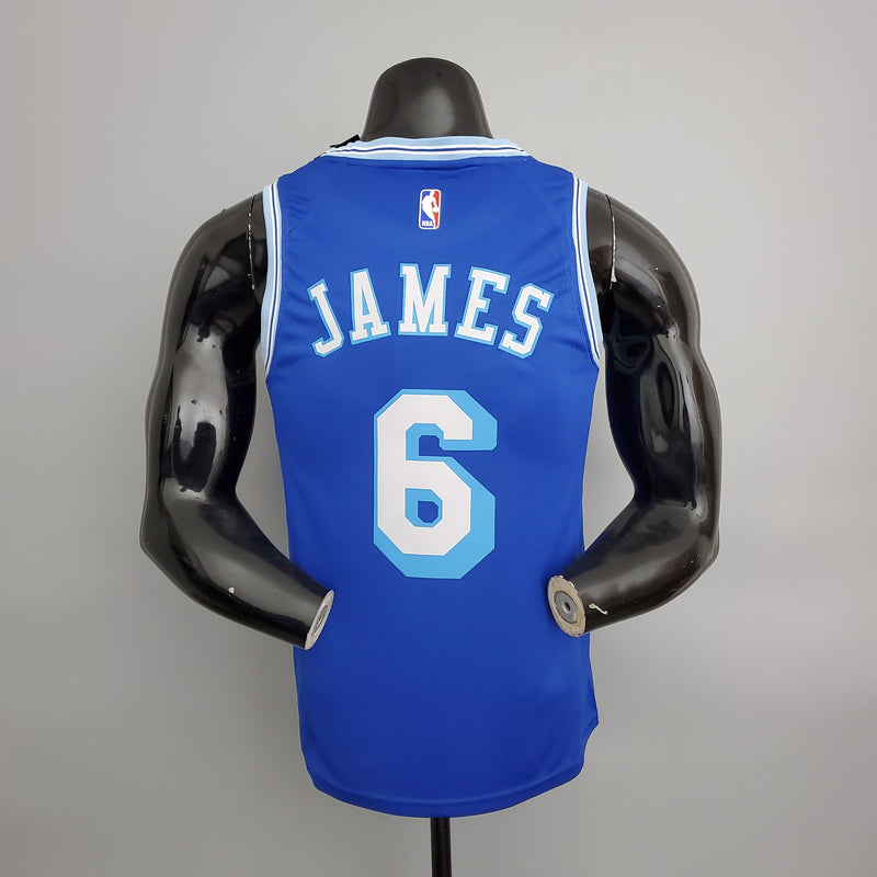 CAMISA LOS ANGELES LAKERS - AZUL - RETRÔ - 2021/ 2022
