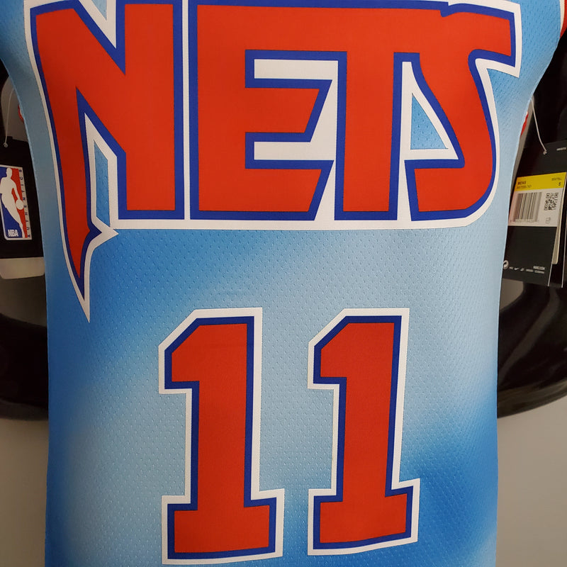 CAMISA BROOKLYN NETS - AZUL COM VERMELHO - RETRÔ -