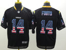 CAMISA LOS ANGELES CHARGERS - EDIÇÃO PRETO (USA) -